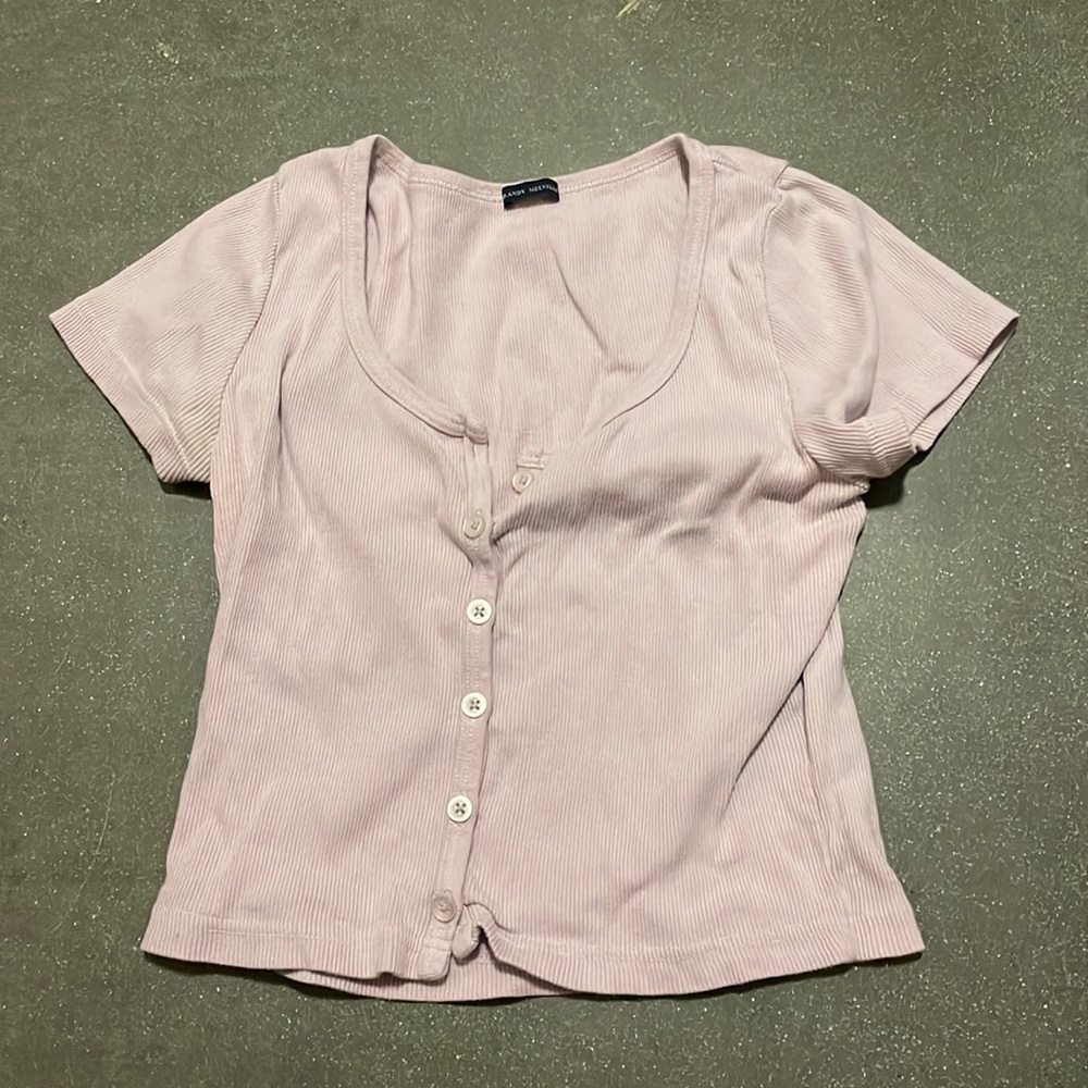 brandy melville lavender zelly top